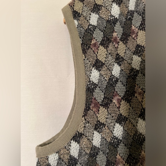 St Croix Knits Wool Blend Cardigan Sweater Vest Size Medium - Picture 6 of 8